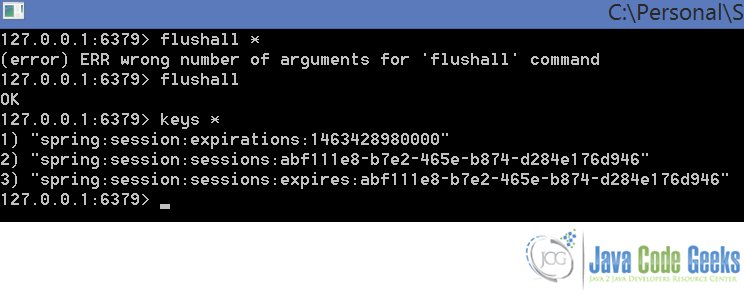 Fig 4 : Data in Redis Server