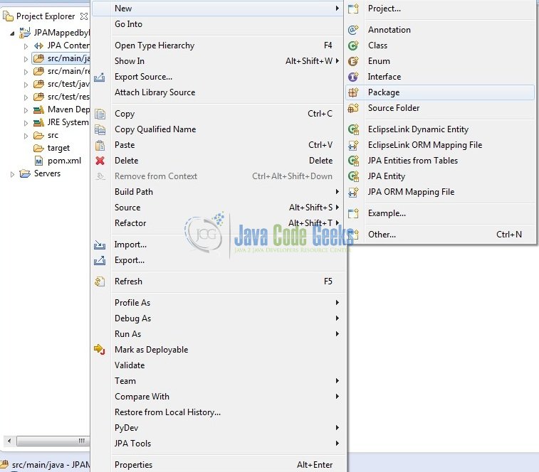Fig. 6: Java Package Creation