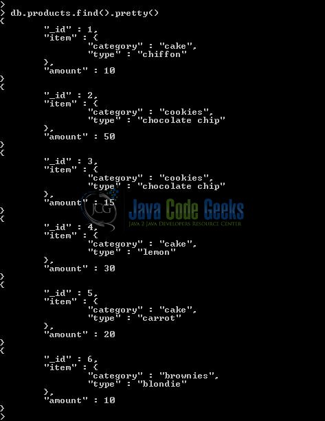 Fig. 5: Mongo database & collection