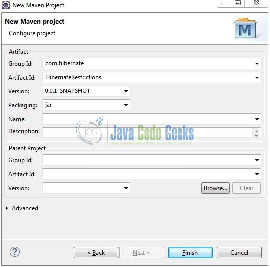 Hibernate Criteria using Restrictions - Archetype Parameters