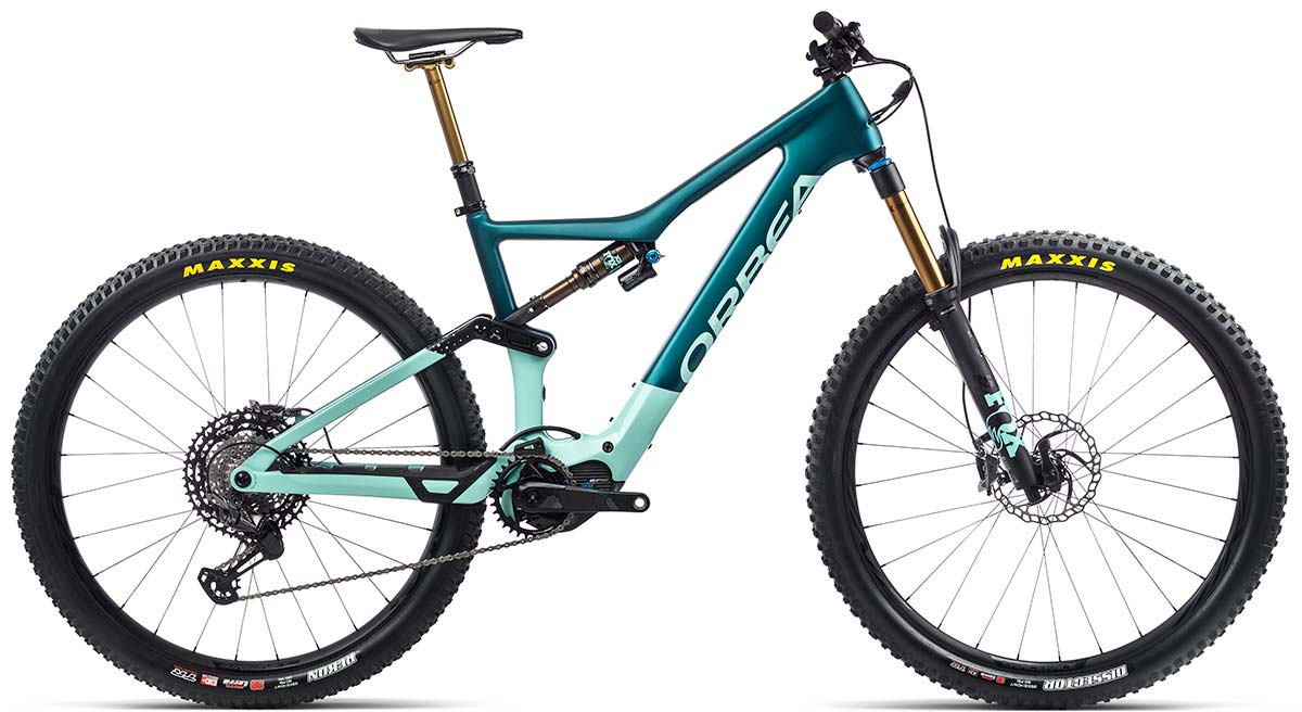 orbea rise m-team gets 150mm fork