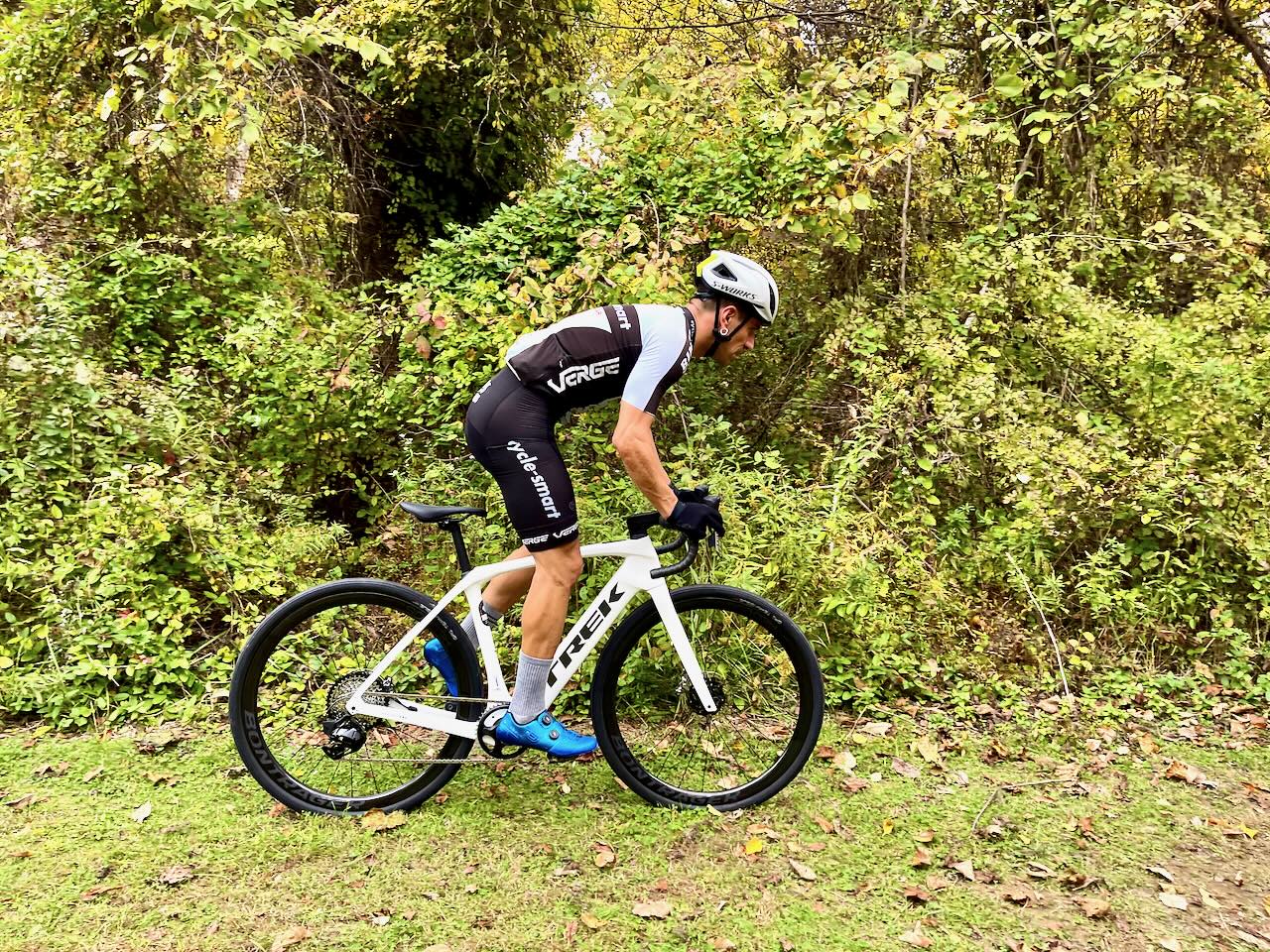 Trek Domane+ SLR jordan villella riding