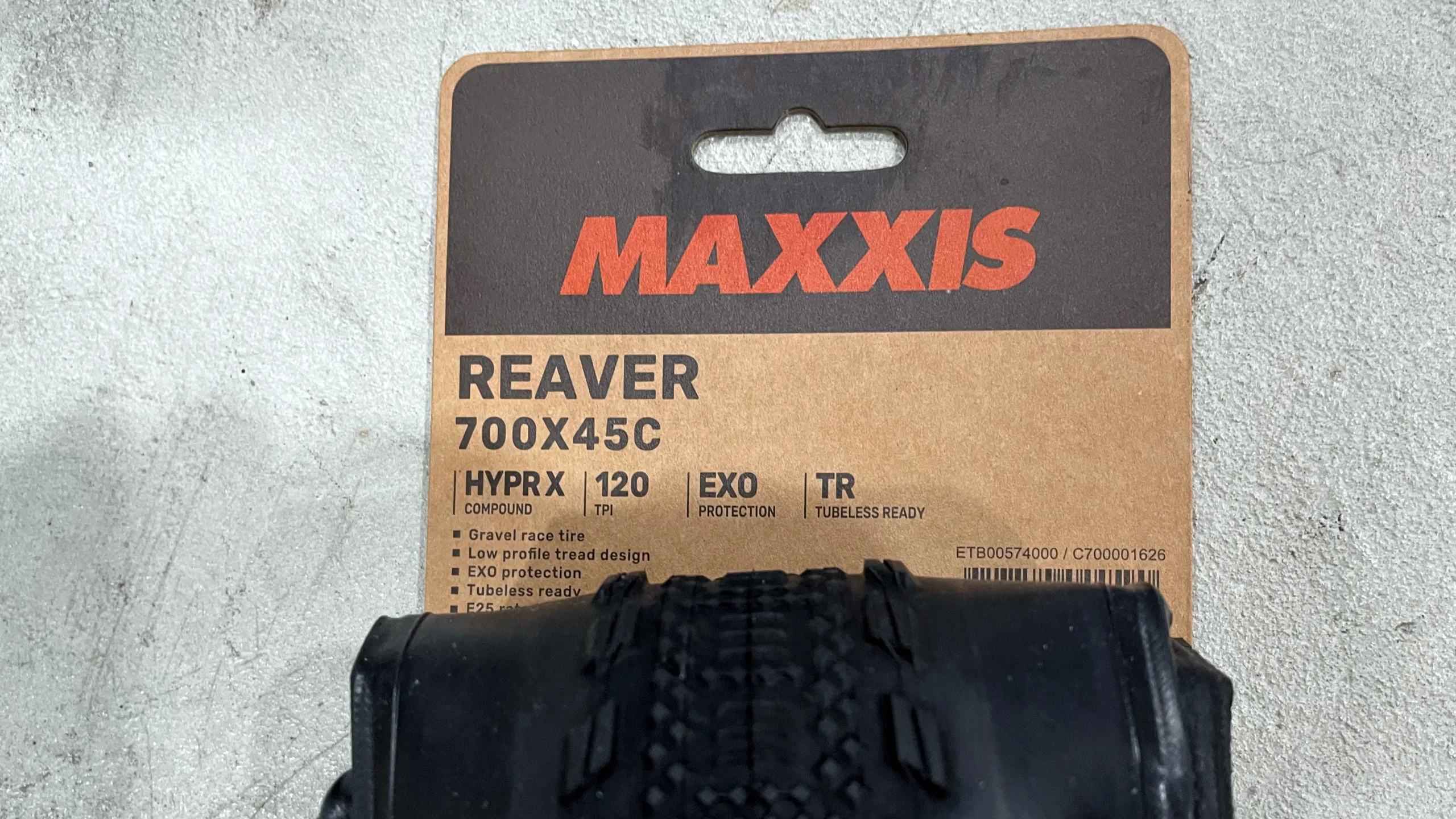 Maxxis Reaver 45mm HYPR-X packaging
