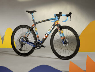Portrait of Trek x Shimano United in Gravel Checkpoint SLR.