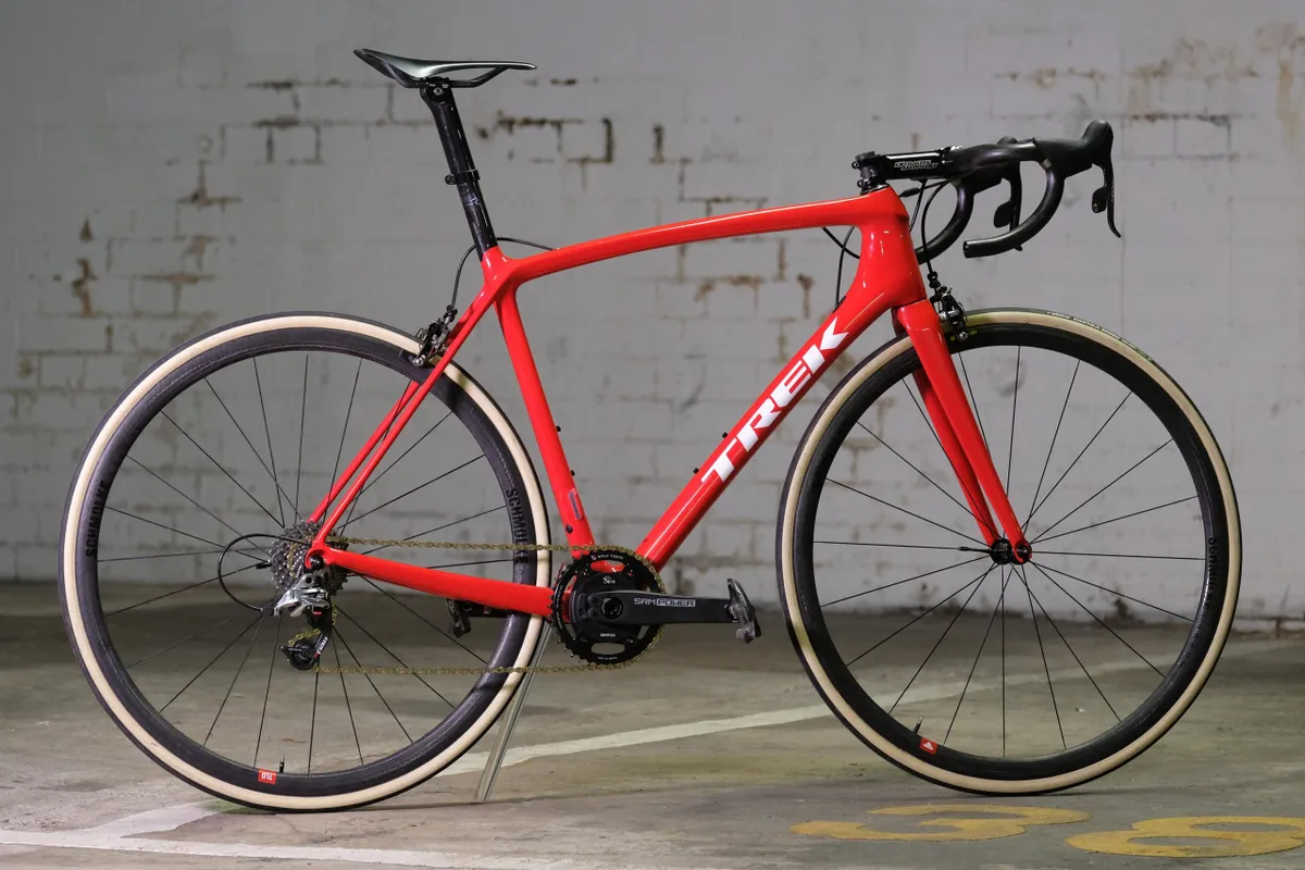 Red Trek Emonda hill climb bike