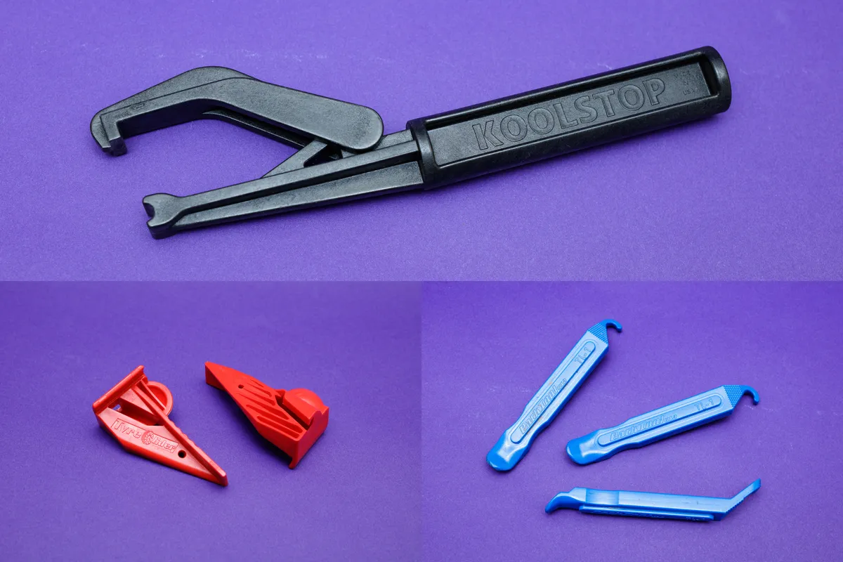 Bicycle tyre fitting tools