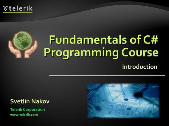 00 Fundamentals of csharp course introduction