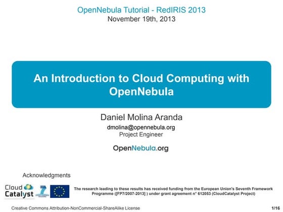 TECNIRIS@: OpenNebula Tutorial