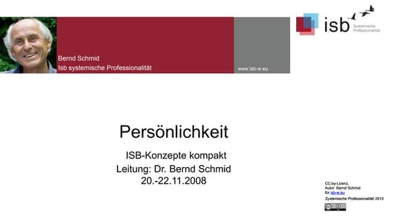 Systemische Professionalität - Persönlichkeit