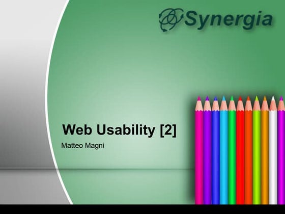 Web Usability - 2 | WebMaster & WebDesigner