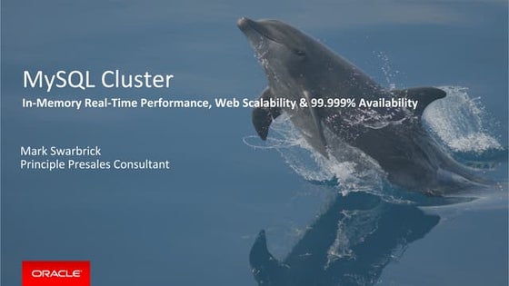 Netherlands Tech Tour 03 -   MySQL Cluster