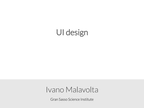 UI design for mobile apps