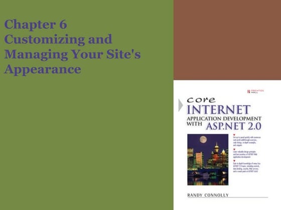 ASP.NET 06 - Customizing Your Sites Appearance