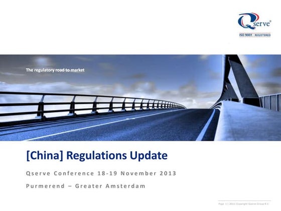 Latest update China Regulations By S. Huang - Qserve Group (Qserve conference...