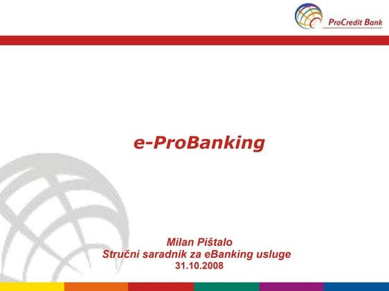 Milan Pištalo - EProBanking