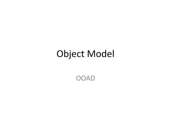 Object model
