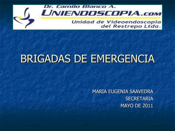 1. brigadas de emergencia