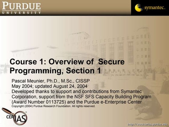 1.Security Overview And Patching