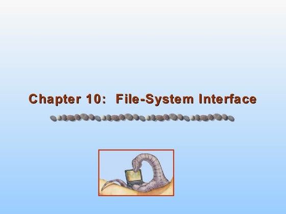 10.file system interface