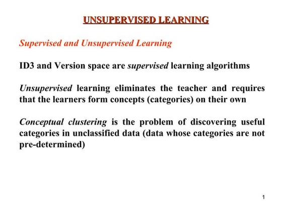 Clustering in artificial intelligence 