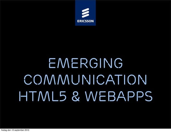 HTML5 impact on application programming