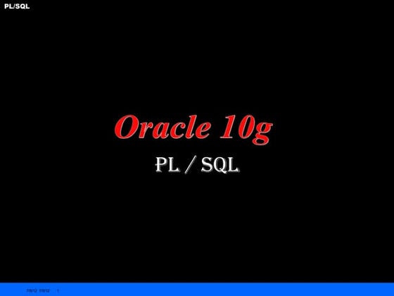 10g plsql slide