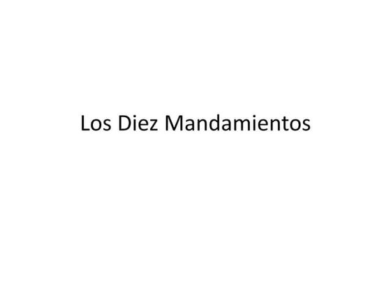 10 mandamientos