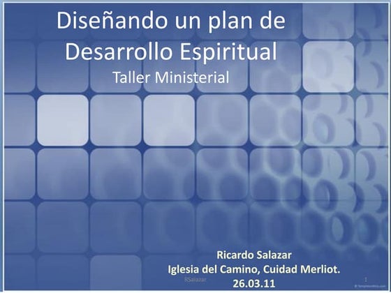 110326 diseñando un plan de desarrollo espiritual