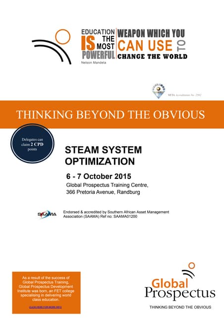 Steam System Optimization