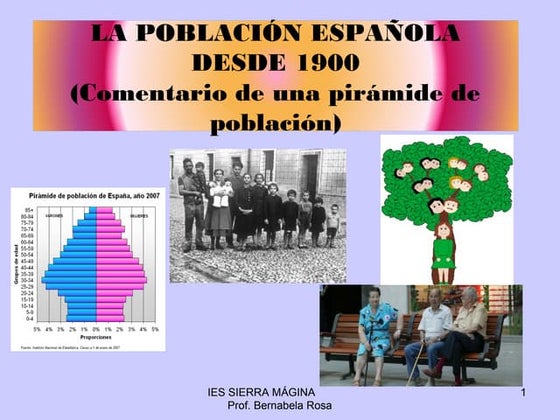 11. La  población  española  desde  1900