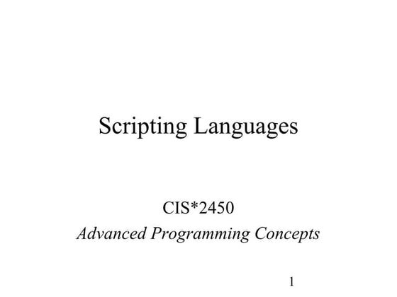 11 scripting languages