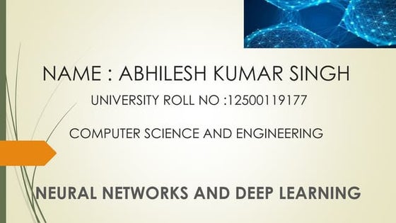 deepLearning report