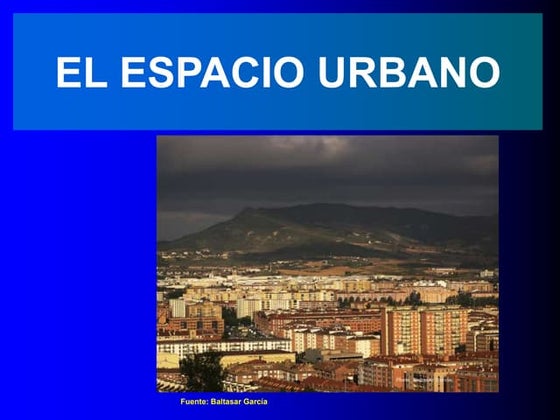 12. El  espacio  urbano