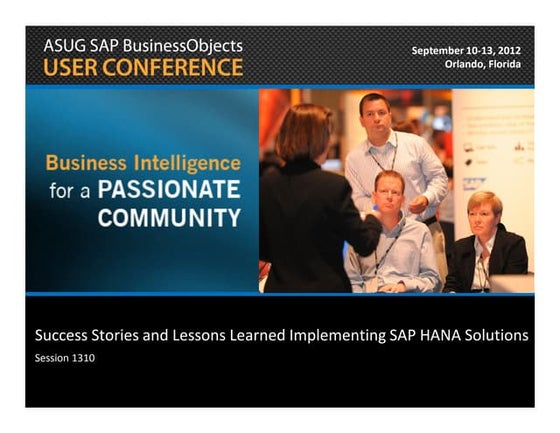 1310 success stories_and_lessons_learned_implementing_sap_hana_solutions
