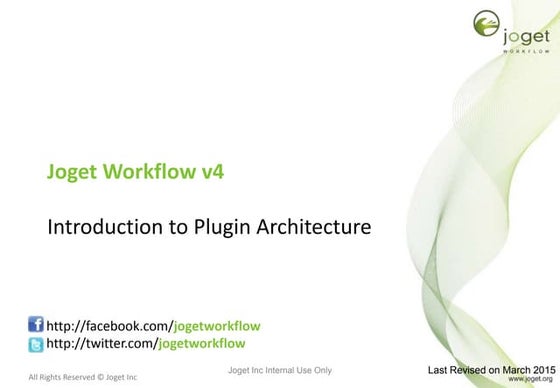 Joget Workflow v4 Training - Module 15 - Introduction to Plugin Architecture
