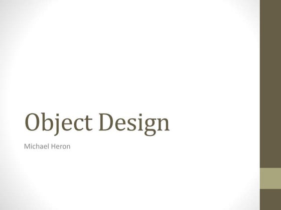 CPP16 - Object Design