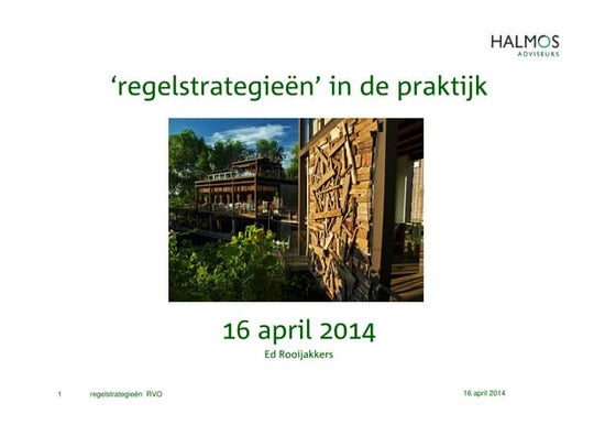 Regelstrategieën in de praktijk