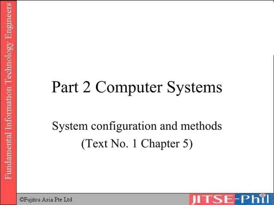 17. Computer System   Configuration And Methods