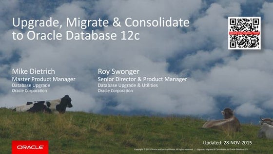 Oracle 12 Upgrade