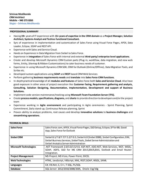 Medikonda_CRM_Architect