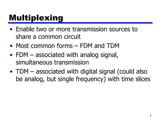 2 multiplexing