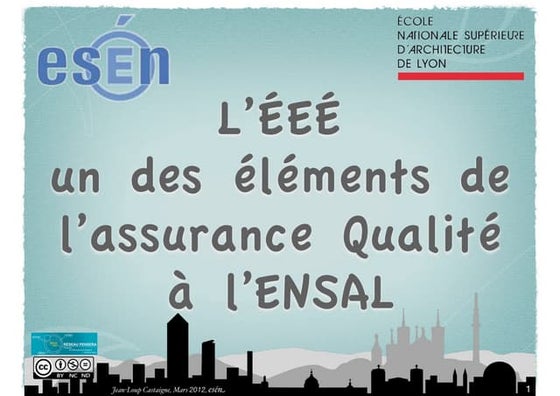 L'évaluation des enseignements et des formations par les étudiants, un des él...