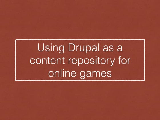 Drupal Developer Days 2014 - Using Drupal as a  content repository for  onlin...