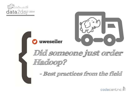 Hadoop Operations - Best practices from the field