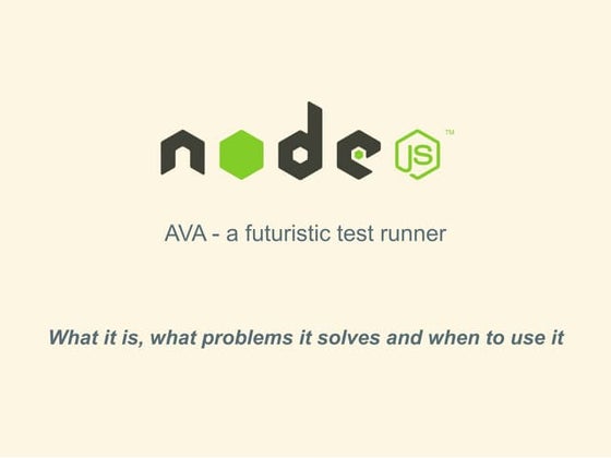 AVA - a futuristic test runner