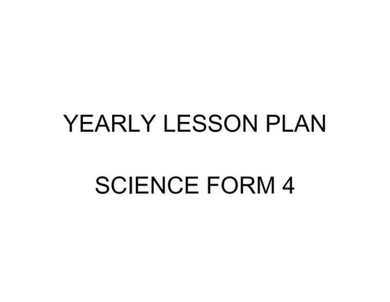 2016 form 4 science yearly lesson plan 
