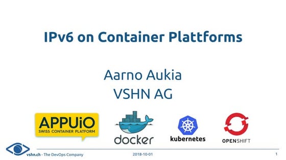 IPv6 on Container Plattforms