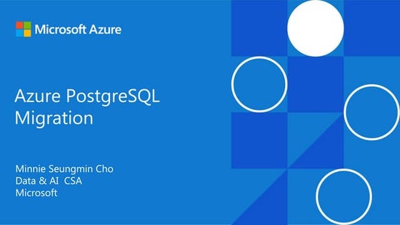 Oracle to Azure PostgreSQL database migration webinar