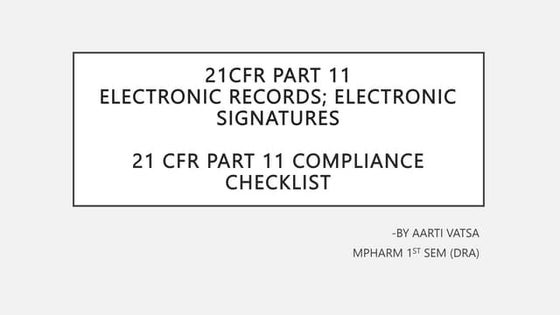 21 CFR Part 11 checklist software.pptx