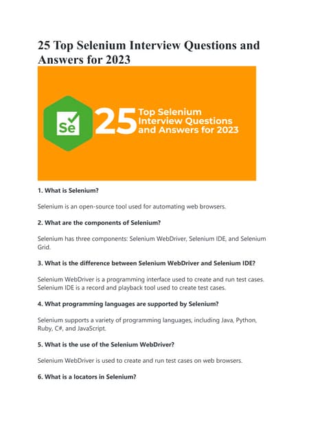 25 Top Selenium Interview Questions and Answers for 2023.pdf
